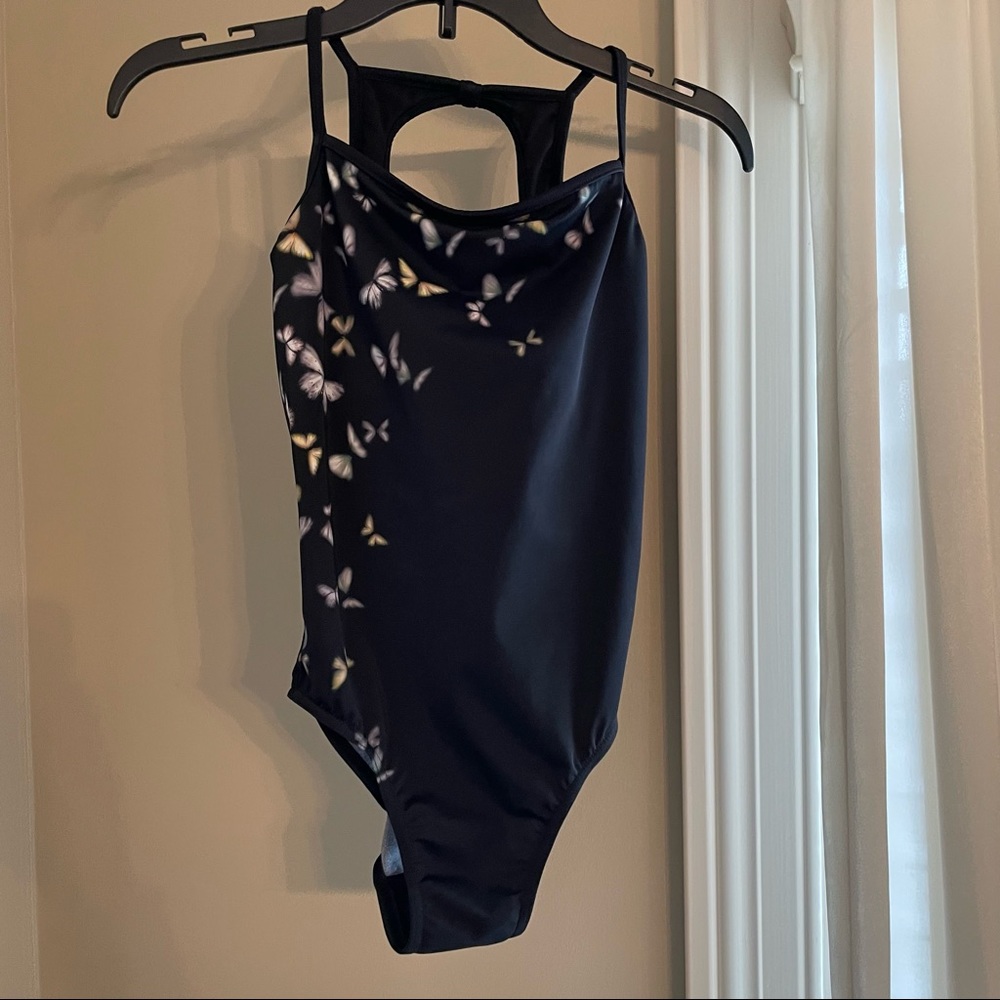 Bloch Papillon Retired Leotard - black ladies petite  EUC